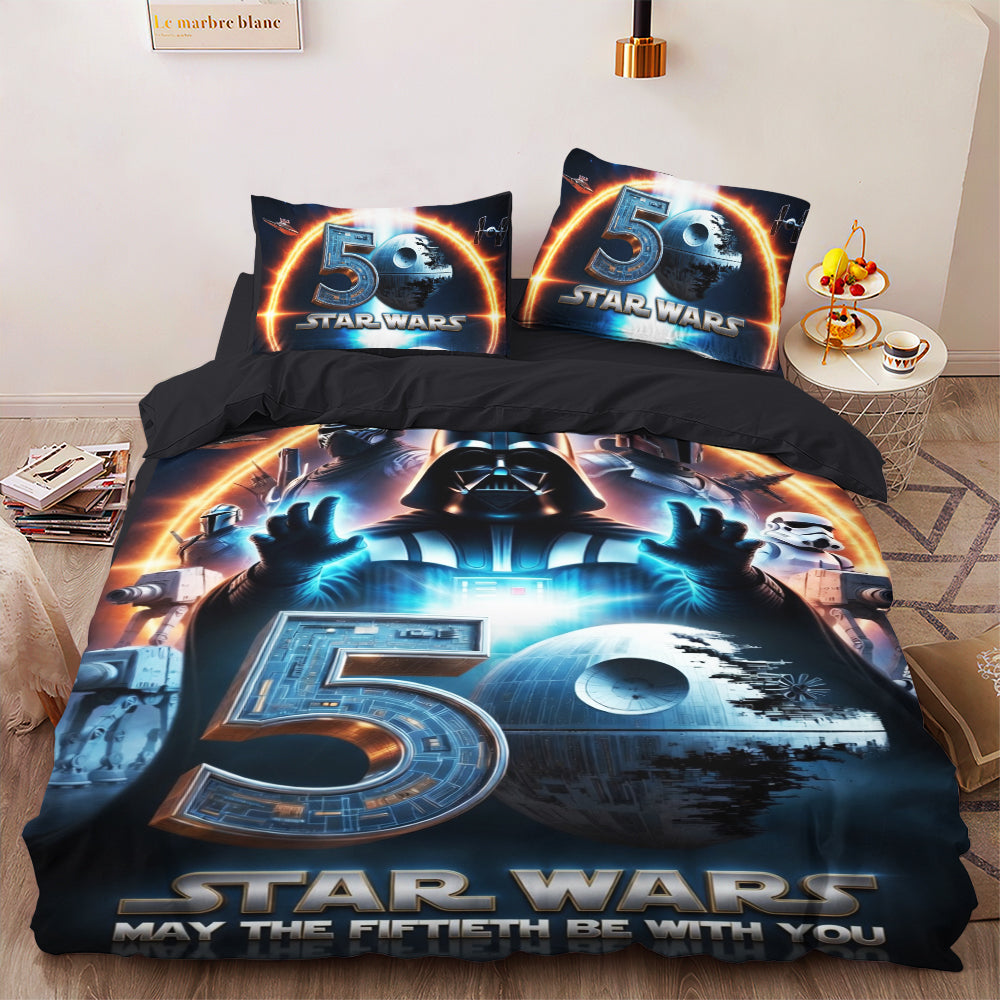 Star Wars 50th Anniversary 3-Piece Duvet Bedding Set – TMTHU7742