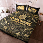 Star Wars 50th Anniversary 3-Piece Duvet Bedding Set – TMTHU8936