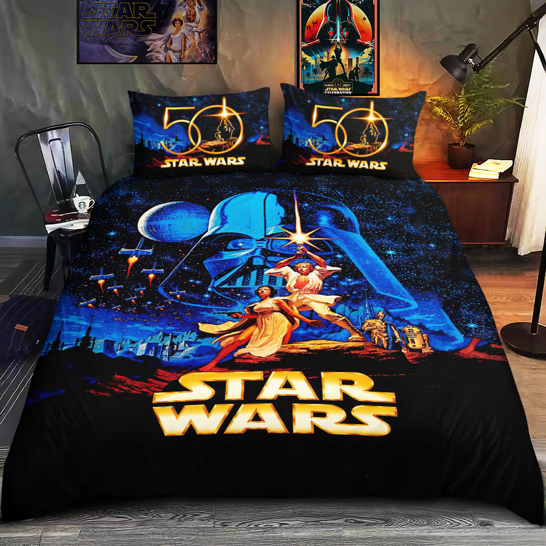 Star Wars 50th Anniversary 3-Piece Duvet Bedding Set – HOATT19812