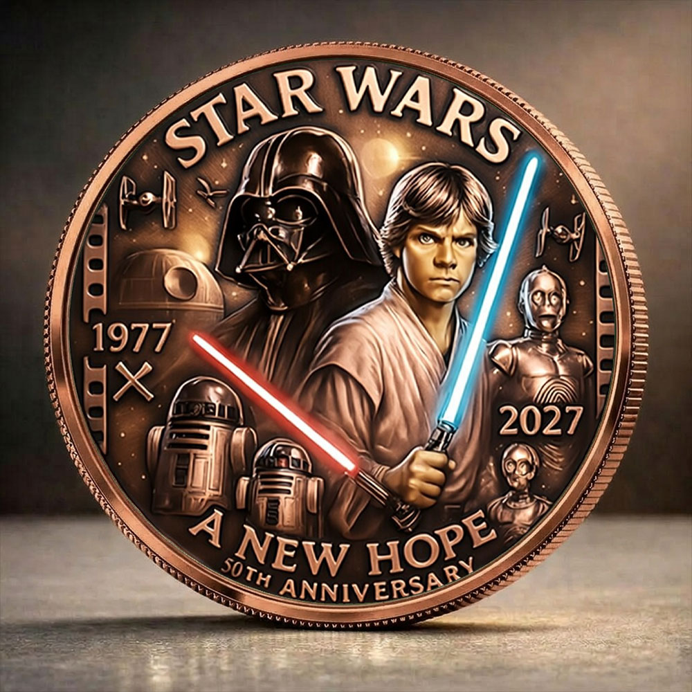 Star Wars 50th Anniversary Commemorative Coin – TANTN21734