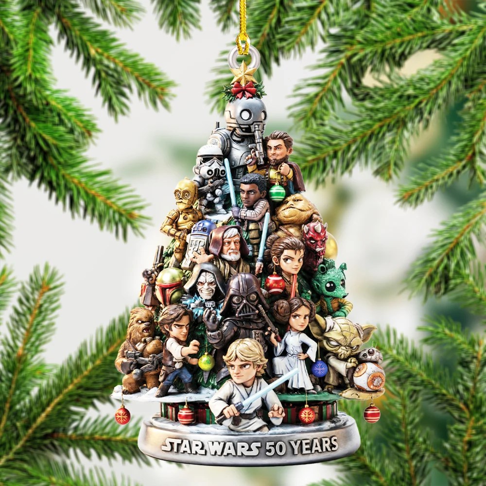 Star Wars 50th Anniversary Custom Shape 2-side Printed Acrylic Ornament – TMTHU9923