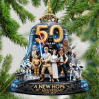Star Wars 50th Anniversary Custom Shape 2-side Printed Acrylic Ornament – TMTHU9924