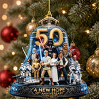 Star Wars 50th Anniversary Custom Shape 2-side Printed Acrylic Ornament – TMTHU9924