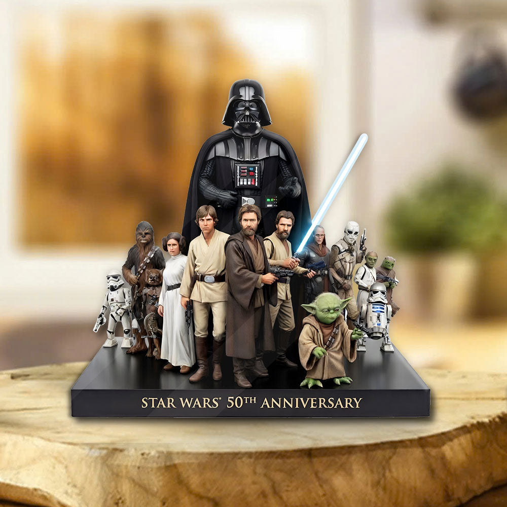 Star Wars 50th Anniversary Custom Shape Acrylic Plaque – TMTHU4587