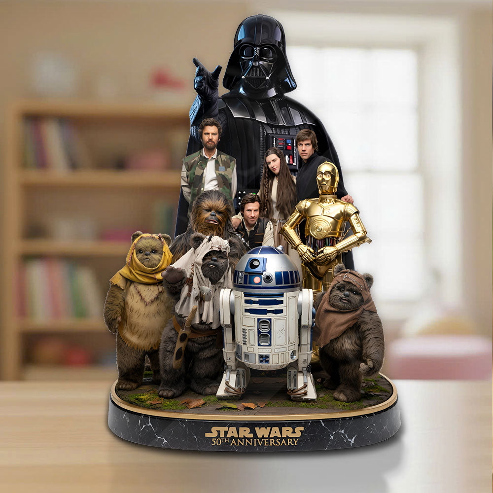 Star Wars 50th Anniversary Custom Shape Acrylic Plaque – TMTHU4904