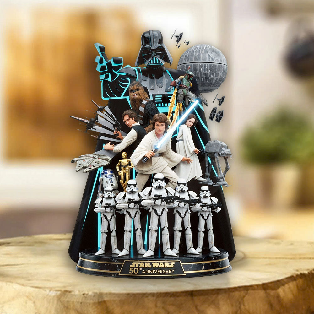 Star Wars 50th Anniversary Custom Shape Acrylic Plaque – TMTHU4903