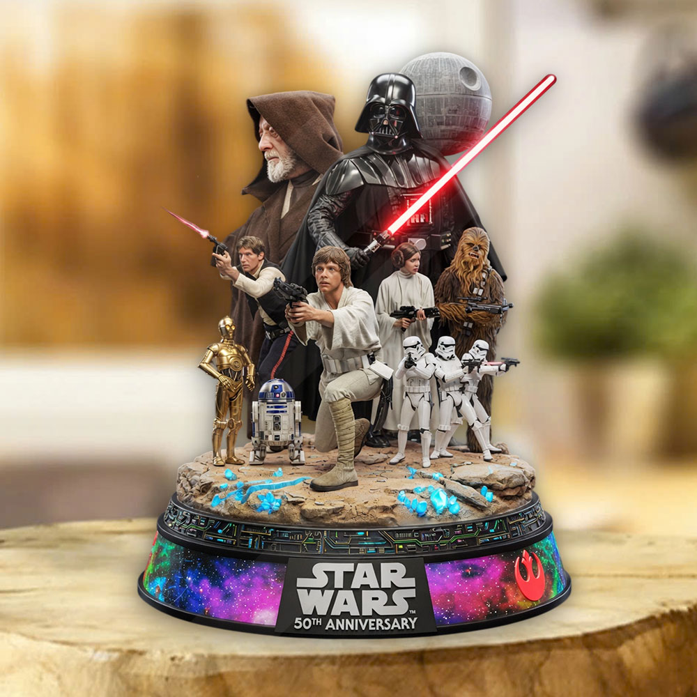 Star Wars 50th Anniversary Custom Shape Acrylic Plaque – TMTHU5454