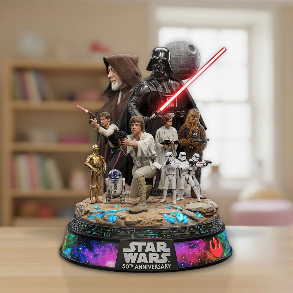 Star Wars 50th Anniversary Custom Shape Acrylic Plaque – TMTHU5454