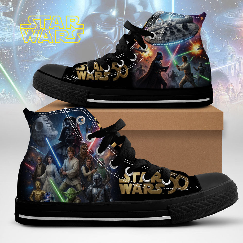 Star Wars 50th Anniversary High Top Canvas Shoes – TMTHU7741