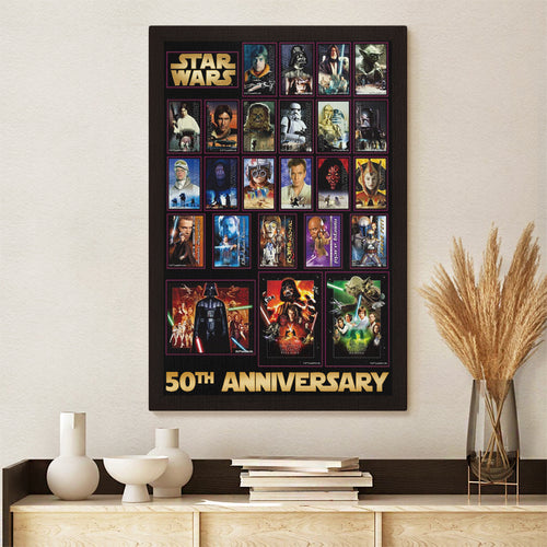 Star Wars 50th Anniversary Rectangle Canvas With Inner Frame – TMTHU6969