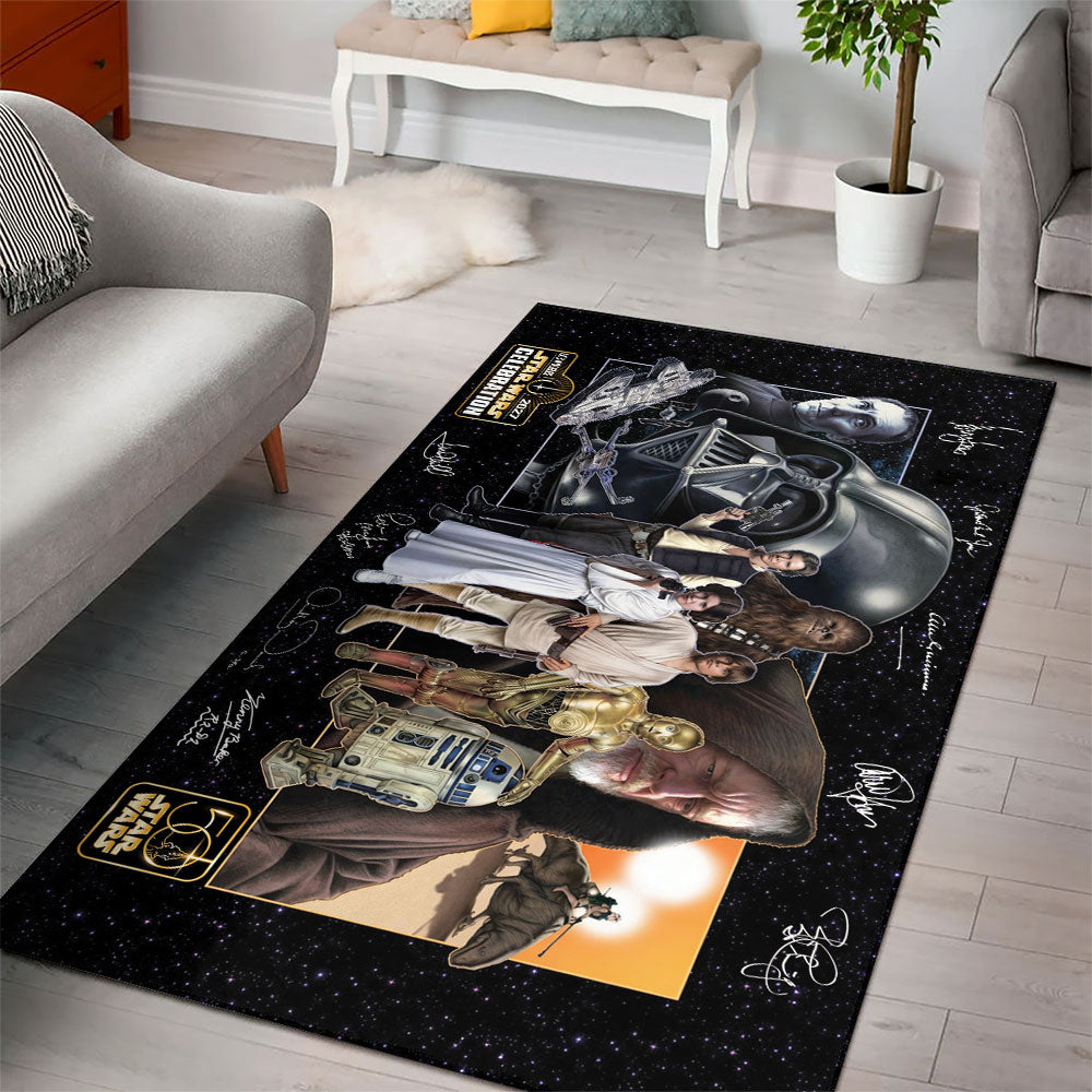 Star Wars 50th Anniversary Rectangular Rug – TMTHU6505