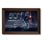 Star Wars 50th Anniversary Rectangle Canvas With Inner Frame – TMTHU4708