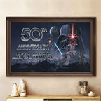 Star Wars 50th Anniversary Rectangle Canvas With Inner Frame – TMTHU4708