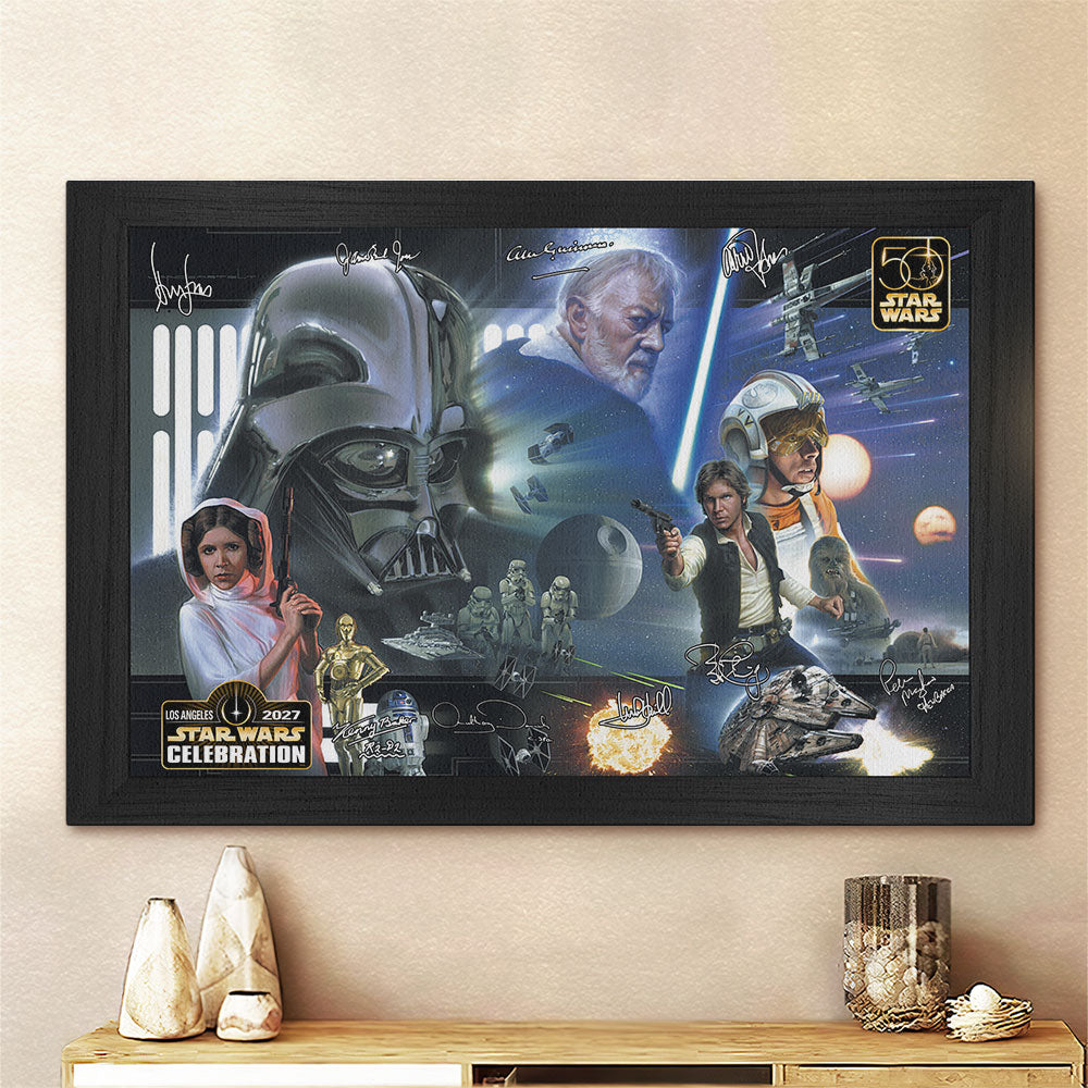 Star Wars 50th Anniversary Rectangle Canvas With Inner Frame – TMTHU6593