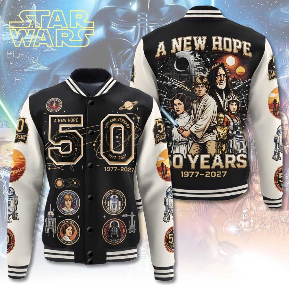 Star Wars 50th Anniversary Varsity Jacket – TMTHU9817
