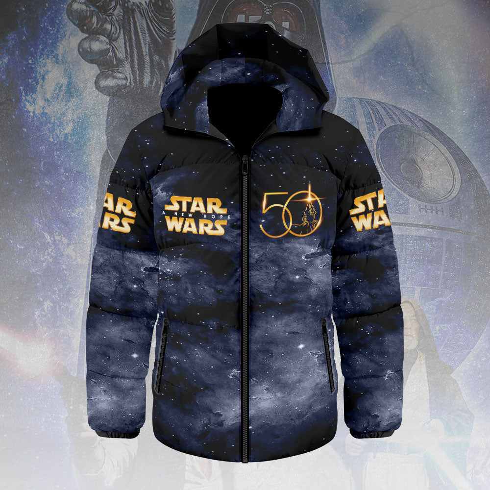 Star Wars 50th Anniversary Thickened Down Hooded Jacket – HOATT13833