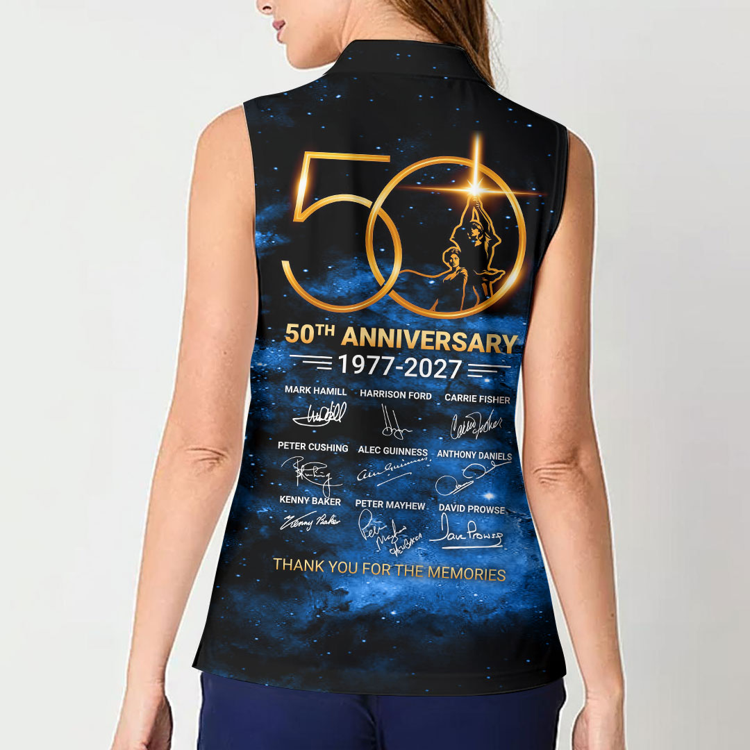 Star Wars 50th Anniversary Women Sleeveless Polo Shirt – HOATT16774