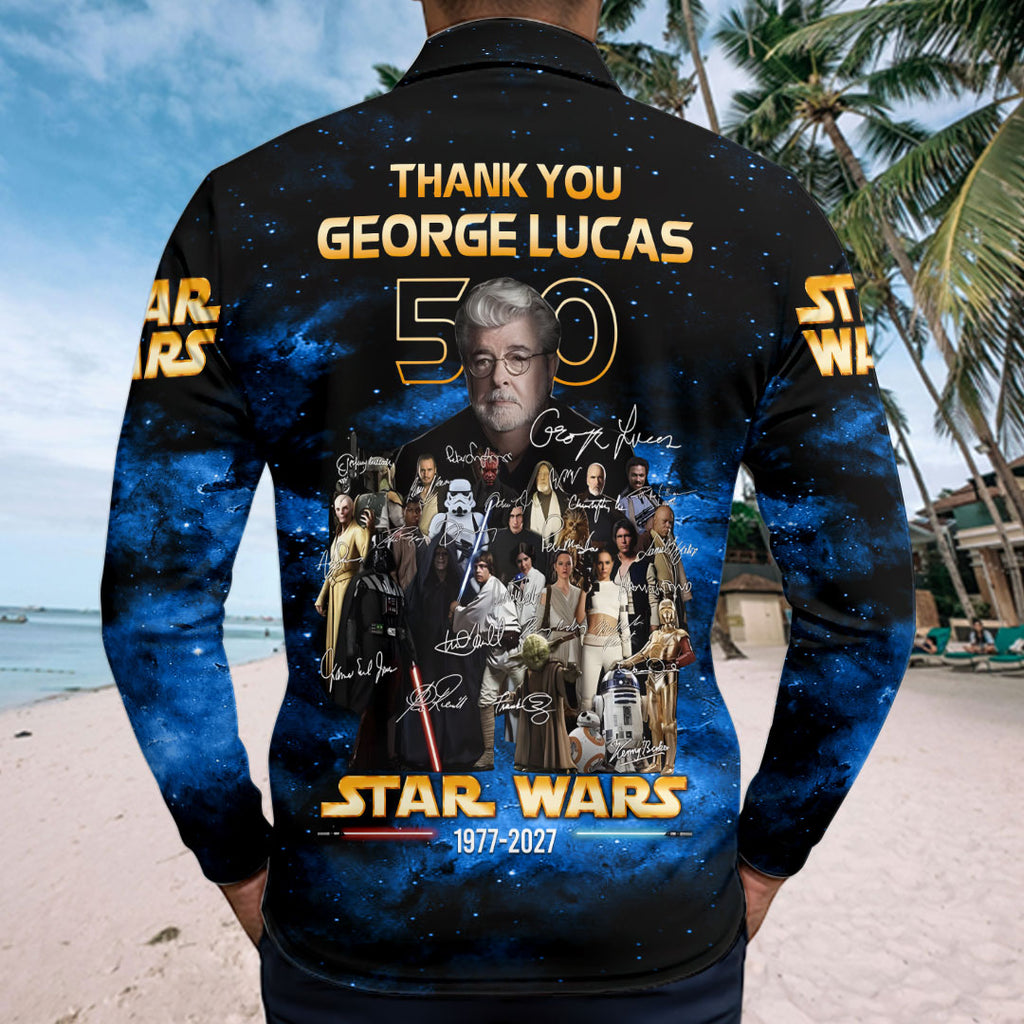 Star Wars 50th Anniversary Zip Polo Shirt – HOATT17546