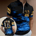 Star Wars 50th Anniversary Zip Polo Shirt – HOATT17577