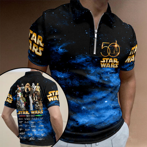 Star Wars 50th Anniversary Zip Polo Shirt – HOATT17577
