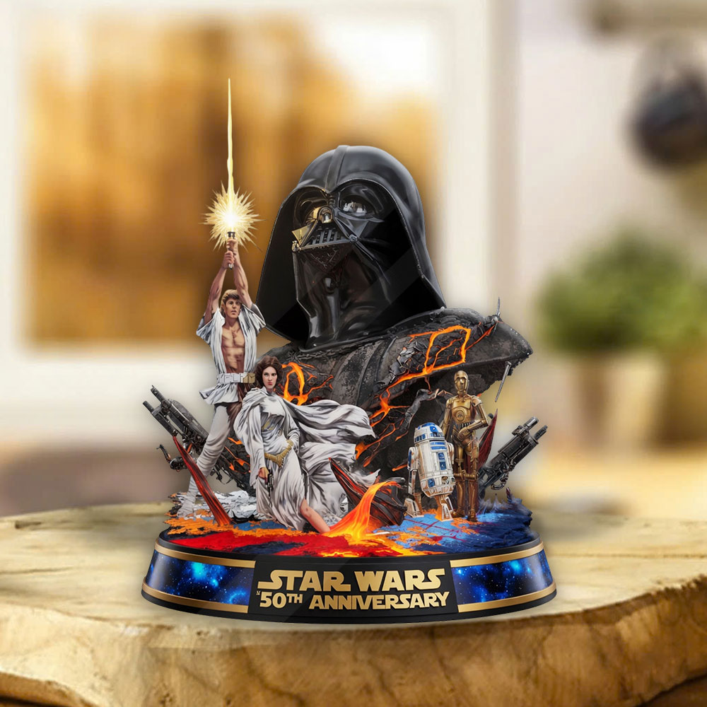 Star Wars 50th Anniversary Custom Shape Acrylic Plaque – TMTHU6200