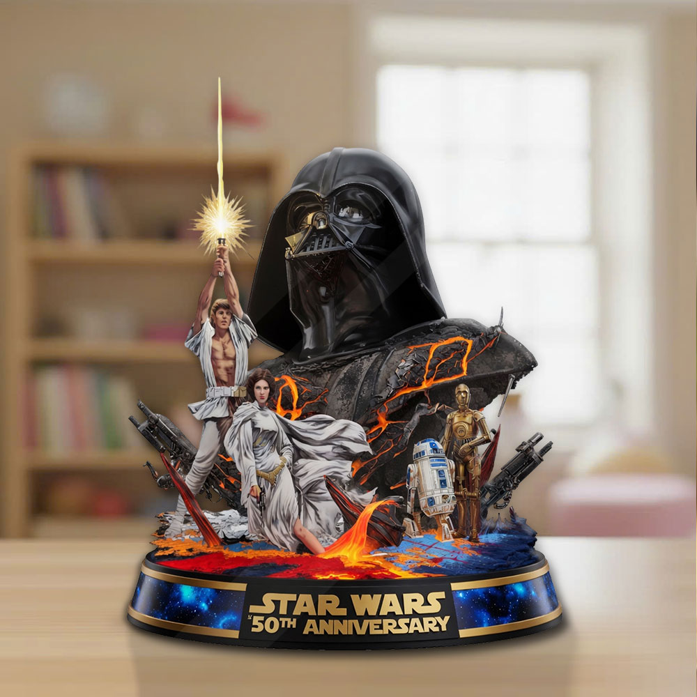 Star Wars 50th Anniversary Custom Shape Acrylic Plaque – TMTHU6200