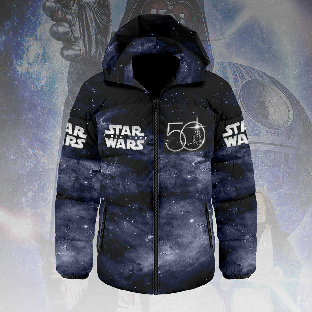 Star Wars 50th Anniversary Thickened Down Hooded Jacket – HOATT13768