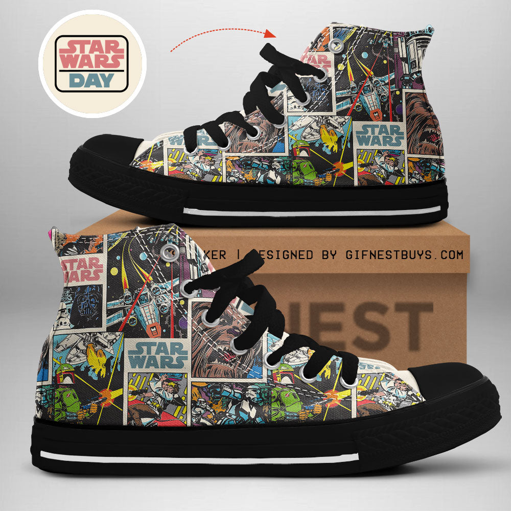 Star Wars High Top Canvas Shoes – TANTN 5966