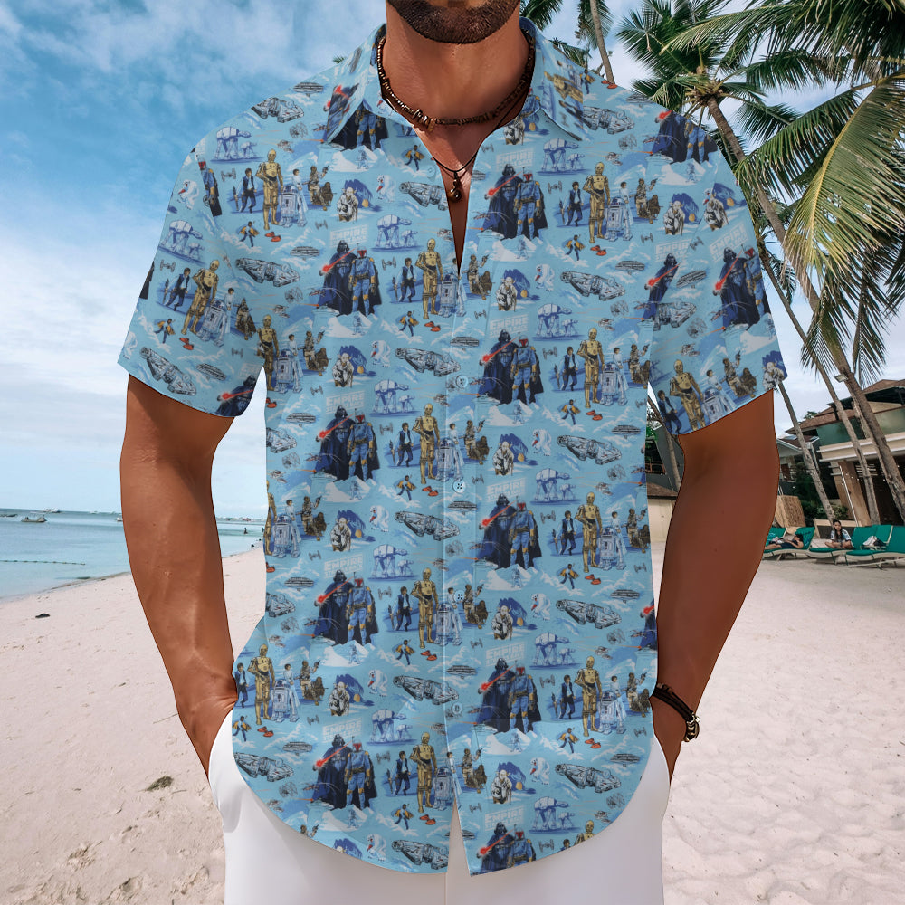 Star Wars Short Sleeve Button-Down Shirt – TMTHU5338