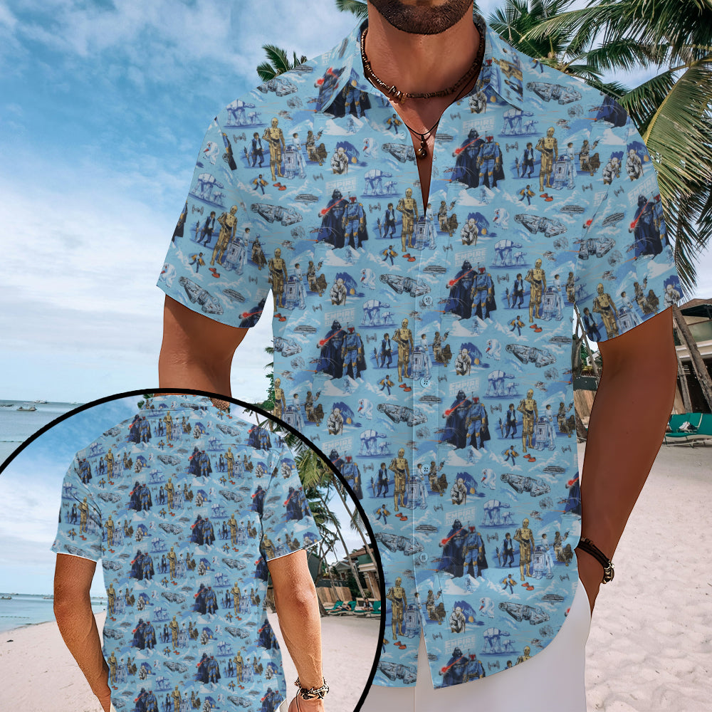 Star Wars Short Sleeve Button-Down Shirt – TMTHU5338