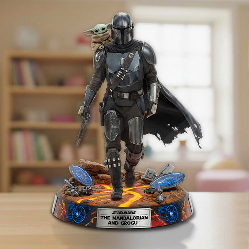 Star Wars : The Mandalorian and Grogu Custom Shape Acrylic Plaque – TMTHU6072