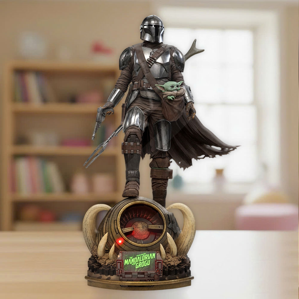 Star Wars: The Mandalorian and Grogu Custom Shape Acrylic Plaque – TMTHU6117