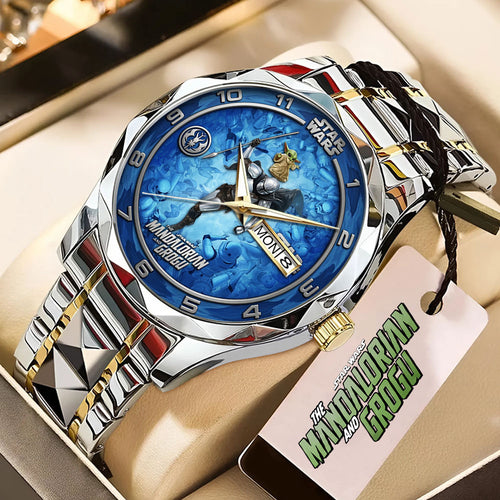 Star Wars: The Mandalorian and Grogu Alloy Luxury Quartz Watch – TMTHU6720