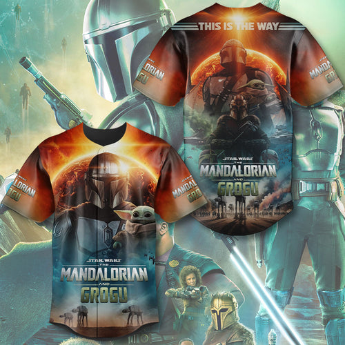 Star Wars: The Mandalorian and Grogu Baseball Jersey – TMTHU6224