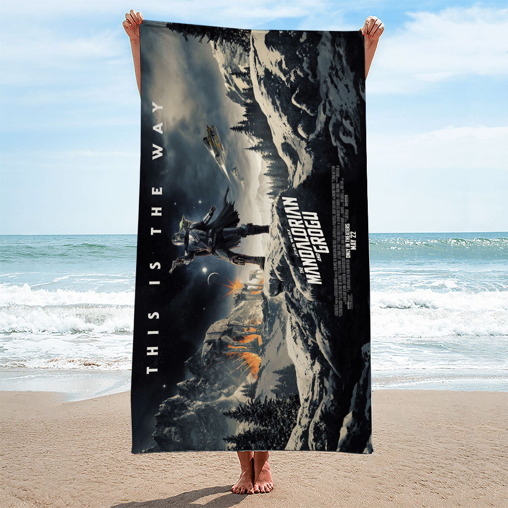 Star Wars: The Mandalorian and Grogu Rectangle Beach Towel – TMTHU5653