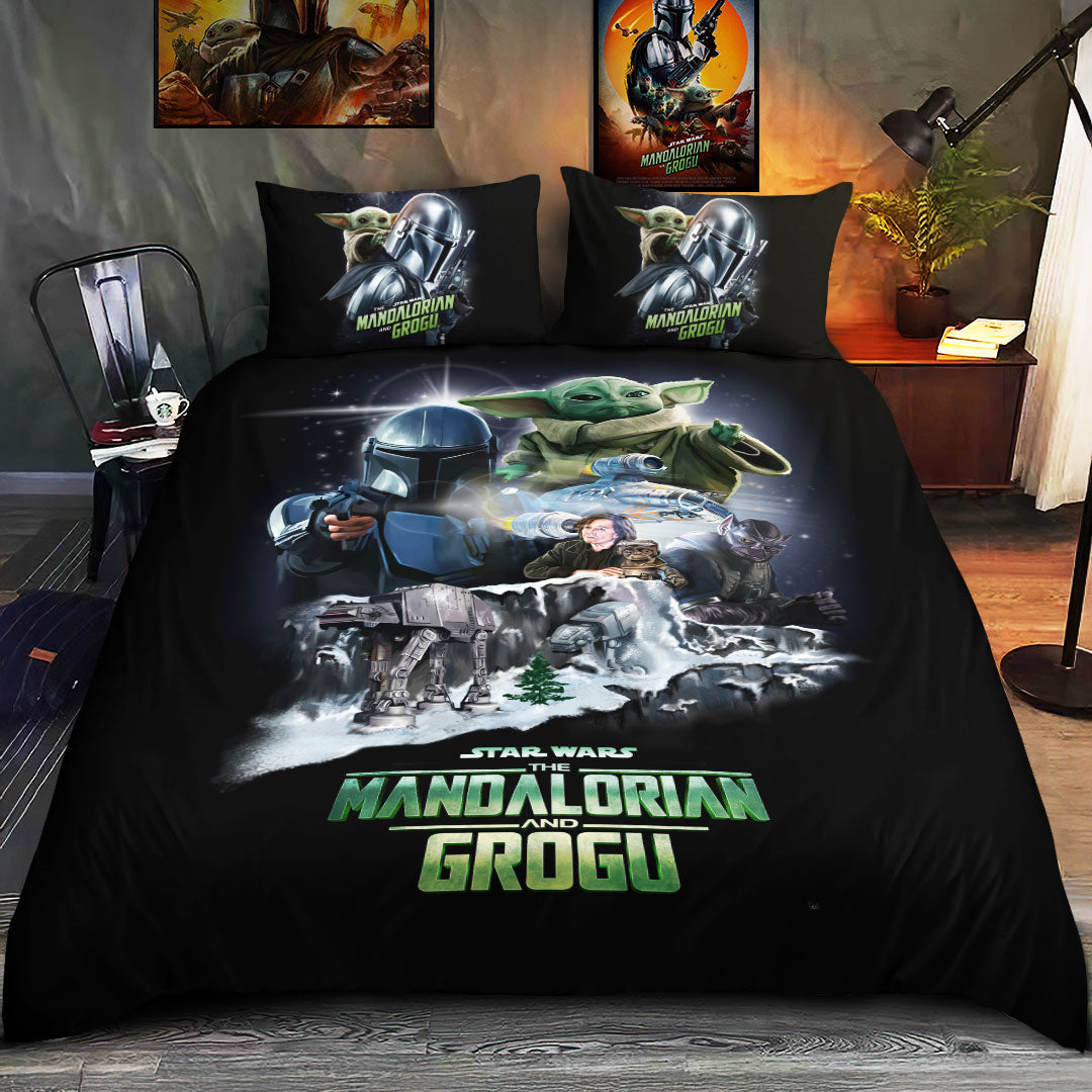 Star Wars: The Mandalorian and Grogu 3-Piece Duvet Bedding Set – HOATT19460