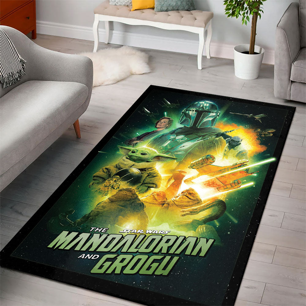 Star Wars: The Mandalorian and Grogu Rectangular Rug – TMTHU6830