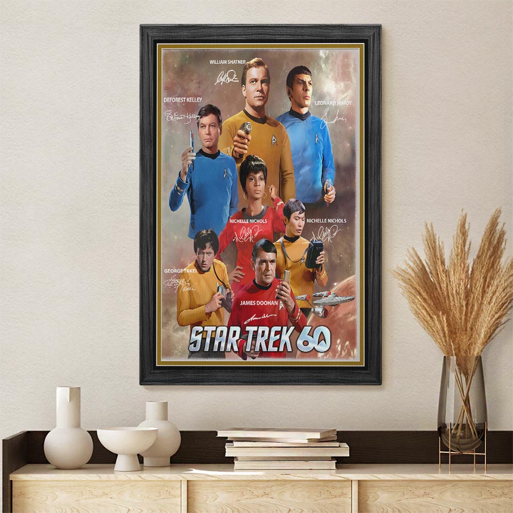 Star Trek 60th Anniversary Rectangle Canvas With Inner Frame – HOATT16418