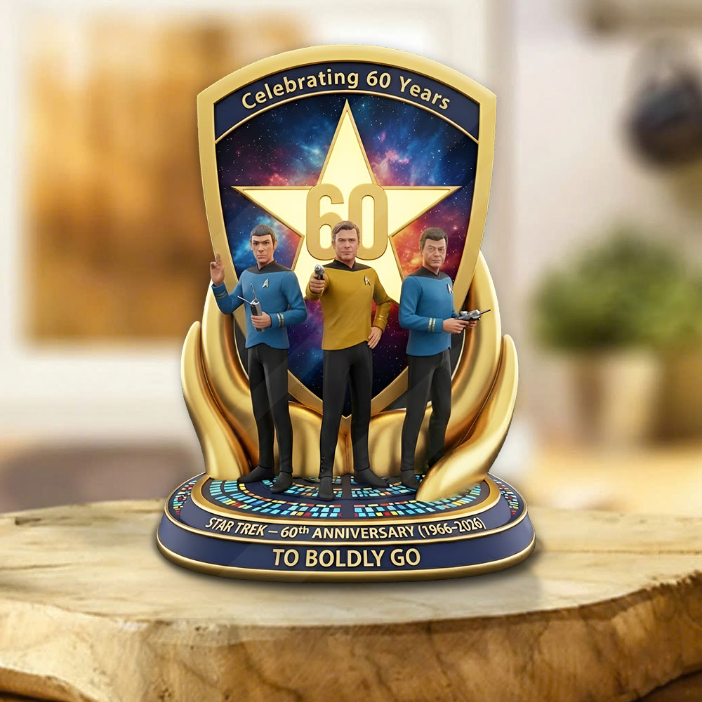 Star Trek 60th Anniversary Custom Shape Acrylic Plaque – TMTHU3723