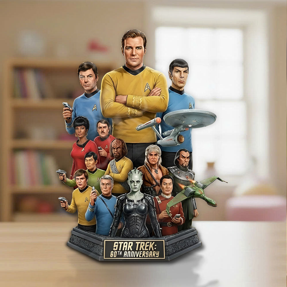 Star Trek 60th Anniversary Custom Shape Acrylic Plaque – TMTHU4033