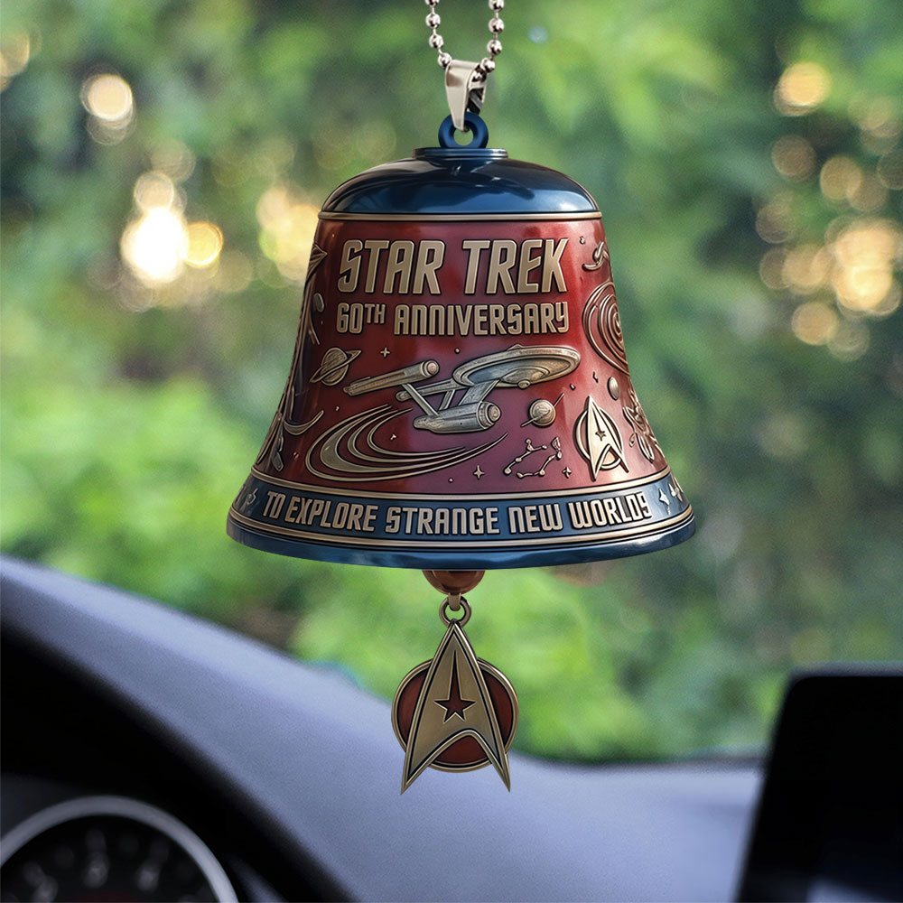 Star Trek 60th Anniversary Custom shape 2-sided Acrylic Car Ornament – TANTN21492