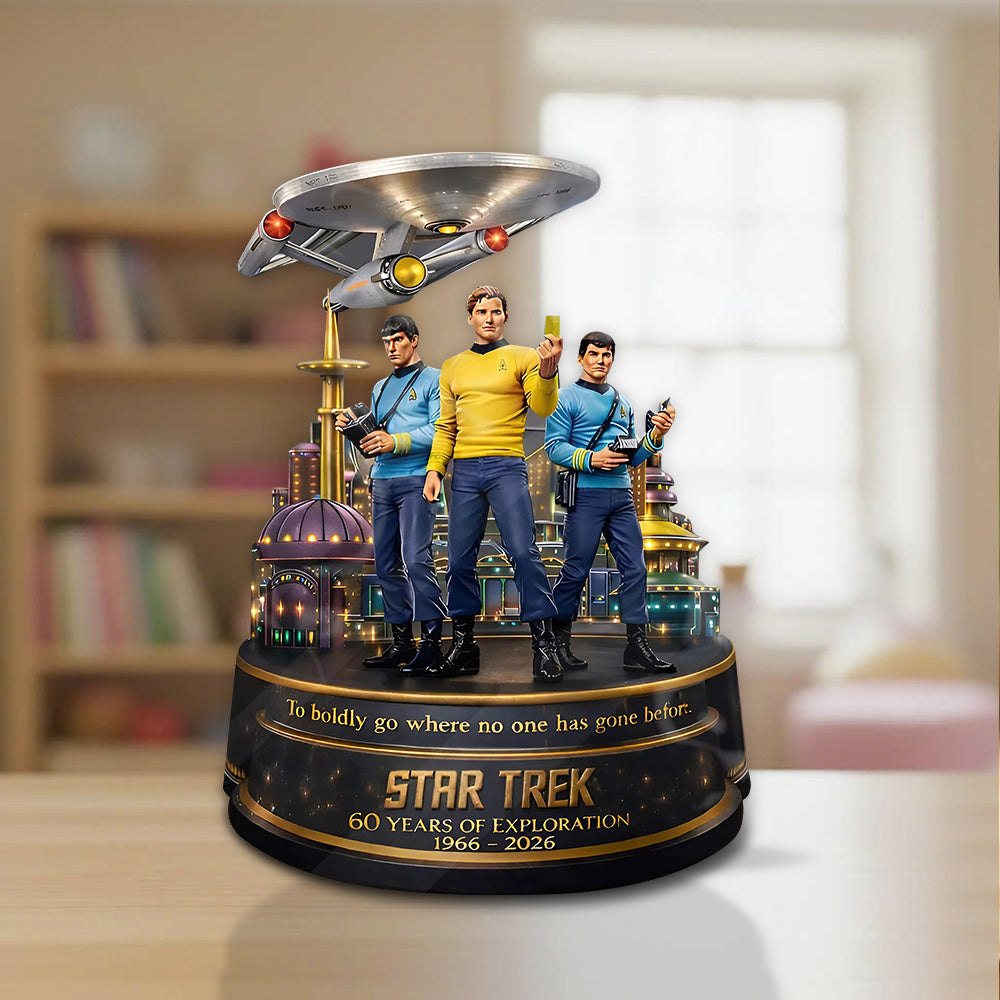 Star Trek 60th Anniversary Custom Shape Acrylic Plaque – TANTN20596