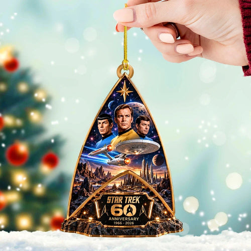 Star Trek 60th Anniversary Custom Shape 2-side Printed Acrylic Ornament – TANTN25966