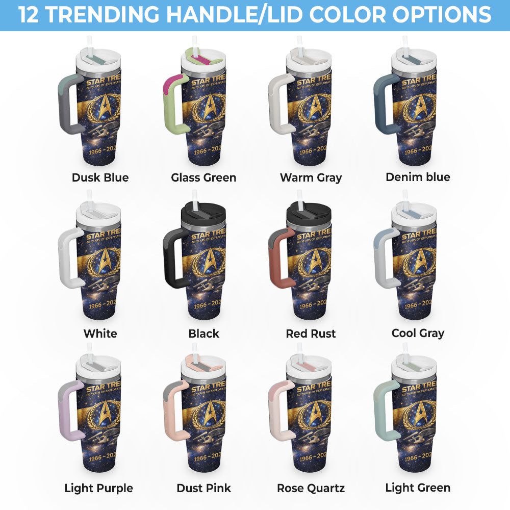 Personalized Star Trek 60th Anniversary 40oz Tumbler – VANDH4002