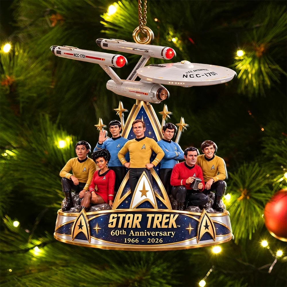 Star Trek 60th Anniversary Custom Shape 2-side Printed Acrylic Ornament – HOATT21378