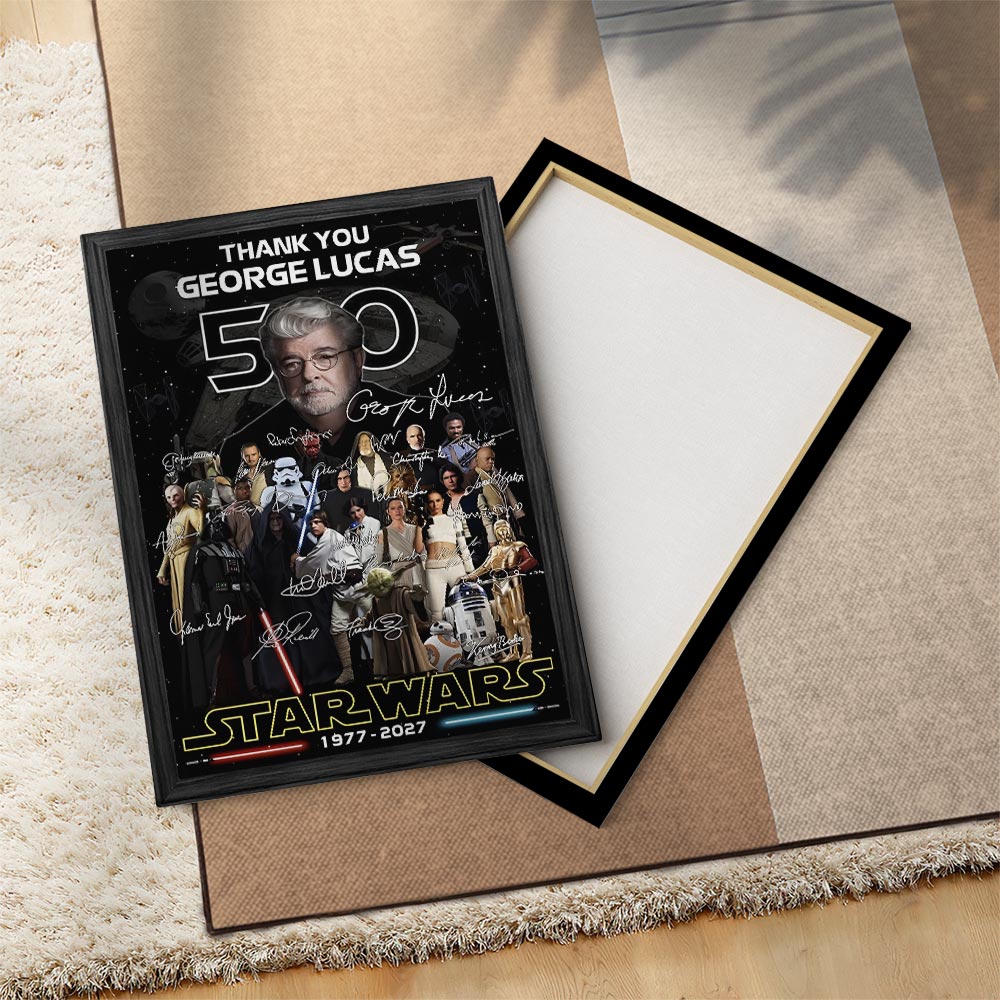 Star Wars 50th Anniversary Rectangle Canvas With Inner Frame – HOATT16723