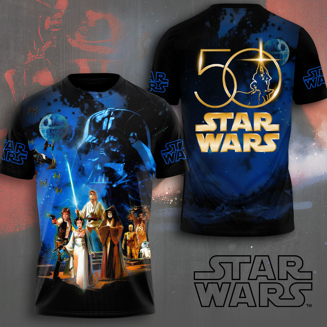 Star Wars 50th Anniversary 3D Apparel – TMTHU2597