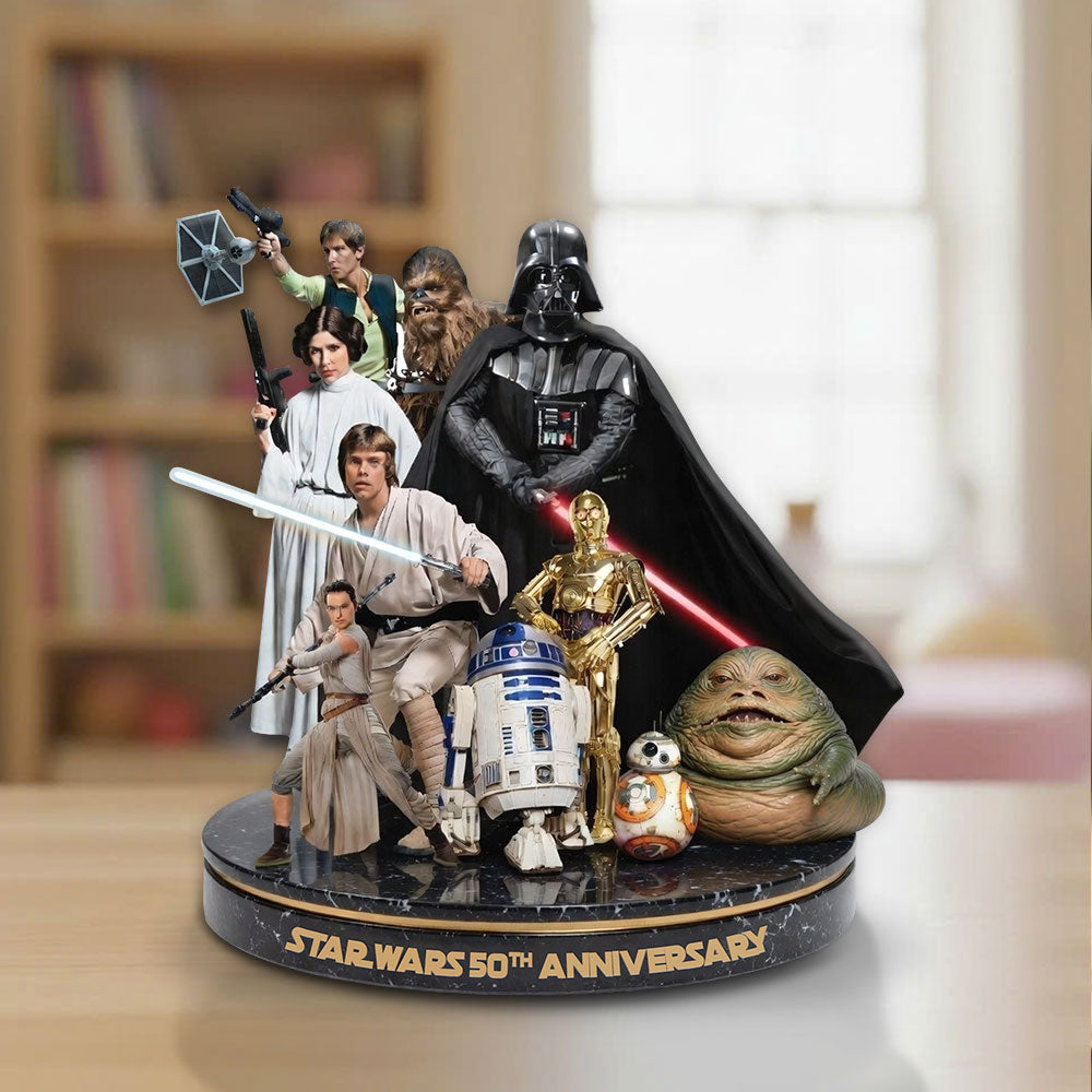Star Wars 50th Anniversary Custom Shape Acrylic Plaque – TMTHU4304