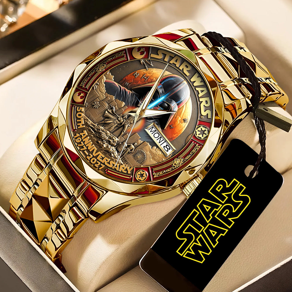 Star Wars 50th Anniversary Alloy Luxury Quartz Watch – GNE6270