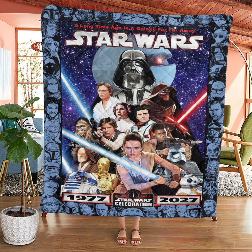 Star Wars 50th Anniversary Quilt Blanket – TMTHU4895